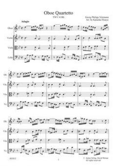 Quartett B-Dur TWV41:B6 von Georg Philipp Telemann 