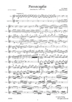 Passacaglia von Georg Friedrich Händel 