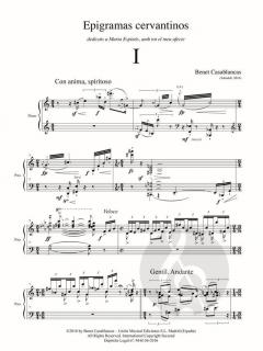Epigramas cervantinos von Benet Casablancas 