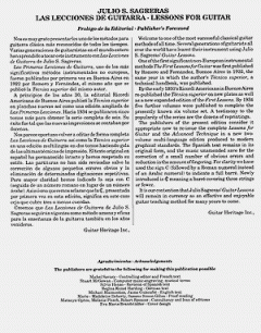 Guitar Lessons Books 1-3 von Julio S. Sagreras (Download) 