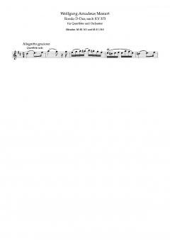 Rondo D-Dur KV 373 von Wolfgang Amadeus Mozart (Download) 