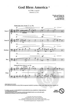 God Bless America von Irving Berlin 