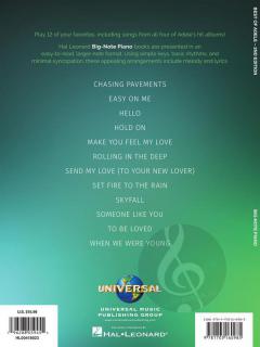 Best of Adele for Big-Note Piano - 2nd Edition 