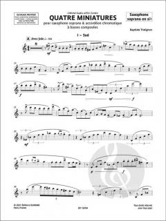 Quatre miniatures von Baptiste Trotignon 