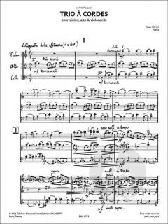 Trio à cordes von Jean Rivier 