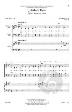 Jubilate Deo von Peter Anglea 