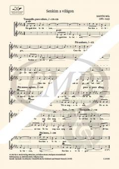 Senkim a Vilagon BB 111a von Béla Bartók 