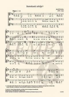 Resteknek Nótája BB 111a von Béla Bartók 