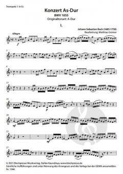 Concerto As-Dur BWV 1055 von Johann Sebastian Bach 