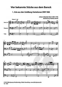 Vier bekannte Stücke aus dem Barock 