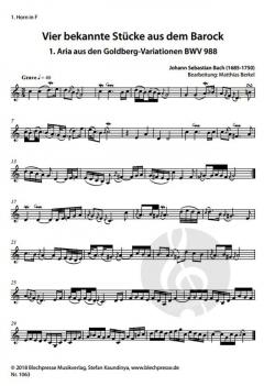 Vier bekannte Stücke aus dem Barock 