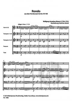 Rondo aus KV 495 von Wolfgang Amadeus Mozart 