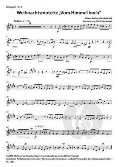 Weihnachtsmotette 'Vom Himmel hoch' von Albert Becker 