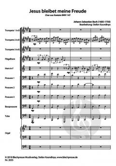 Jesu bleibet meine Freude' aus BWV 147 von Johann Sebastian Bach 