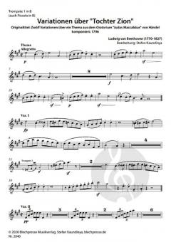 Variationen über 'Tochter Zion' von Ludwig van Beethoven 