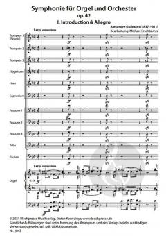 Symphonie für Orgel und Orchester op. 42 von Alexandre Guilmant 