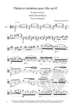 Thème et variations pour alto op. 62 von Florentine Mulsant 