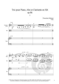 Trio pour Piano, Alto et Clarinette en Sib op. 86 von Florentine Mulsant 