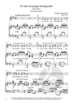 Sechs Lieder op. 3 von Margarete Schweikert 