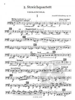 2. Streichquartett op. 10 von Arnold Schönberg im Alle Noten Shop kaufen (Stimmensatz)