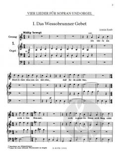 4 Lieder nach alten deutschen Gedichten von Armin Knab 