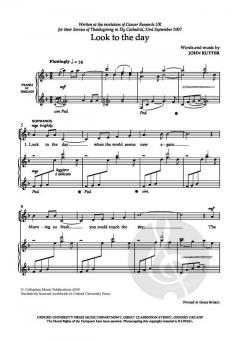 Look To The Day von John Rutter (Download) 