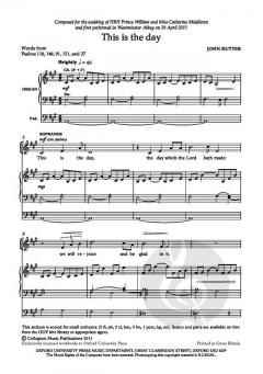This Is The Day von John Rutter (Download) 