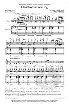 Christmas is coming von Mack Wilberg (Download) 
