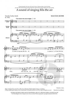 A sound of singing fills the air von Malcolm Archer (Download) 