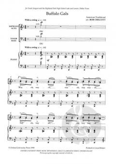 Buffalo Gals von Bob Chilcott (Download) 