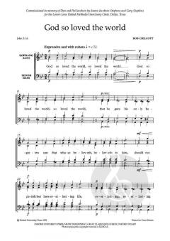 God So Loved The World von Bob Chilcott (Download) 