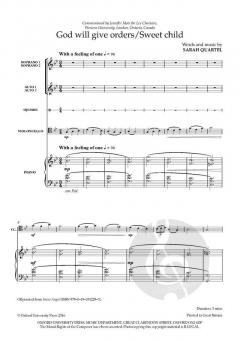 God will give orders/Sweet child von Sarah Quartel (Download) 