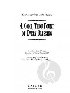 Come, thou fount of every blessing von Mack Wilberg (Download) 