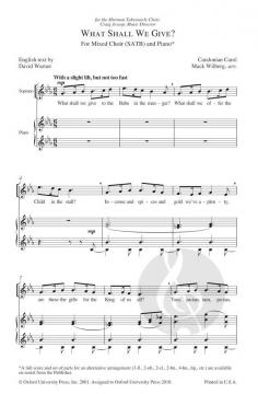 What Shall We Give? von Mack Wilberg (Download) 