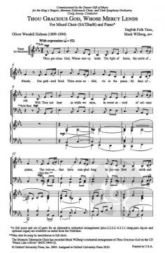 Thou gracious God, whose mercy lends von Mack Wilberg (Download) 