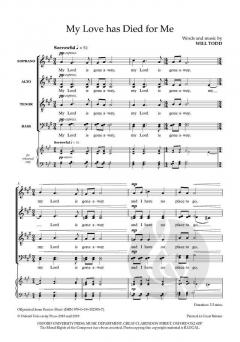My Love has Died for Me von Will Todd (Download) 
