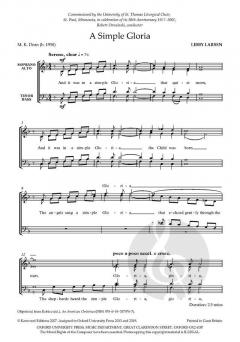 A Simple Gloria von Libby Larsen (Download) 