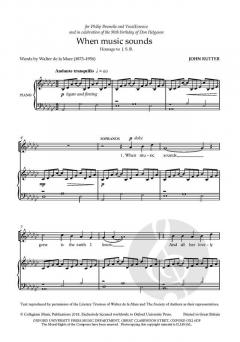 When music sounds von John Rutter (Download) 