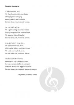 Because it was you von Bob Chilcott (Download) 