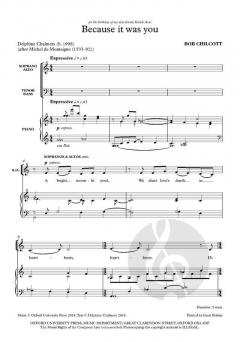 Because it was you von Bob Chilcott (Download) 