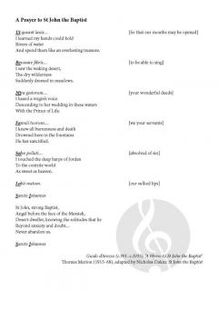 A Prayer to St John the Baptist von Cecilia McDowall (Download) 