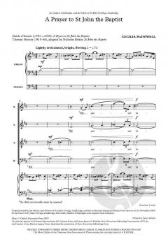 A Prayer to St John the Baptist von Cecilia McDowall (Download) 