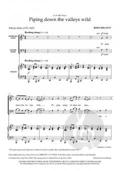 Piping down the valleys wild von Bob Chilcott (Download) 