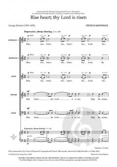 Rise heart; thy Lord is risen von Cecilia McDowall (Download) 