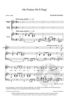 His Praises We'll Sing von David Blackwell (Download) 