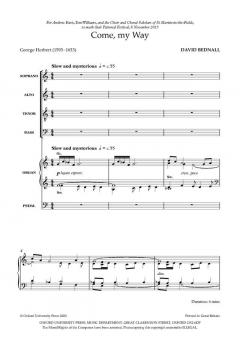 Come, my Way von David Bednall (Download) 
