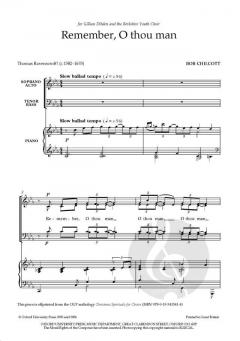 Remember, O Thou Man von Bob Chilcott (Download) 