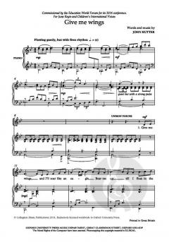 Give Me Wings von John Rutter (Download) 
