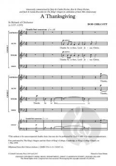 A Thanksgiving von Bob Chilcott (Download) 