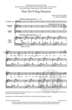 Then We'll Sing Hosanna von Mack Wilberg (Download) 